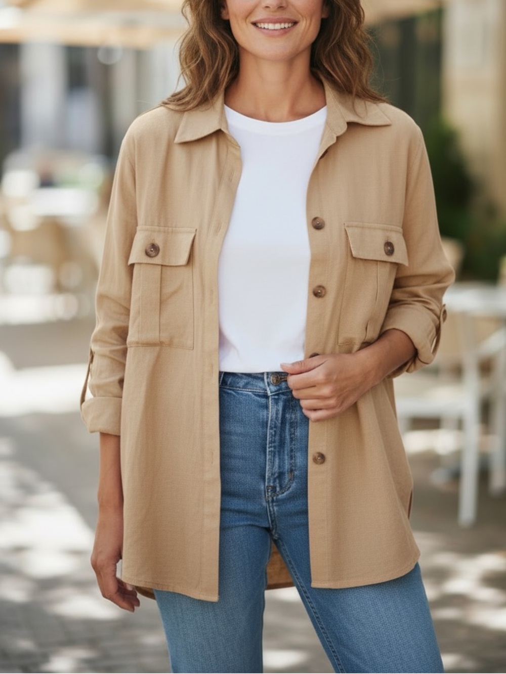 stradivarius Oversized Utility Jacket in Dusty Rose